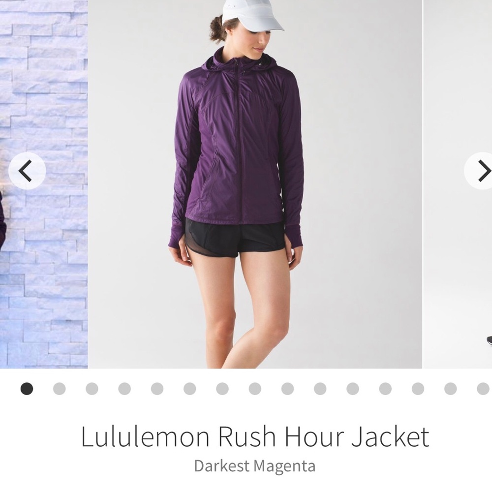 Lululemon Rush Hour Jacket Darkest Magenta size 10
